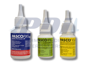 2 x 20g PASCO-FIX Industrial Adhesive with 20g PASCO-FILL and -20mL CLEAN