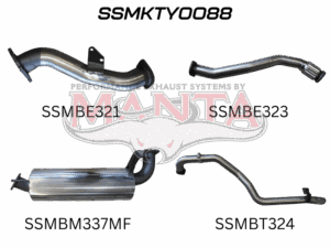 Manta Performance HZJ105 3" Turbo Back Exhaust System