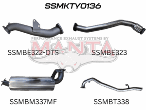 Manta Performance HDJ80 / HZJ80 3" Turbo back Exhaust System