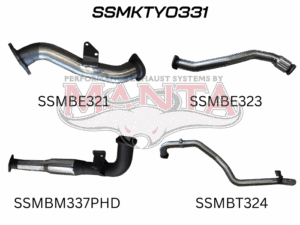Manta Performance HDJ105 3" exhaust system (CT26 flange)